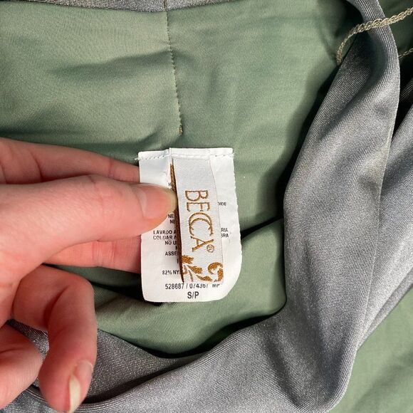 BECCA Silver High Waisted Bikini Bottoms | Size: S - Picture 4 of 6